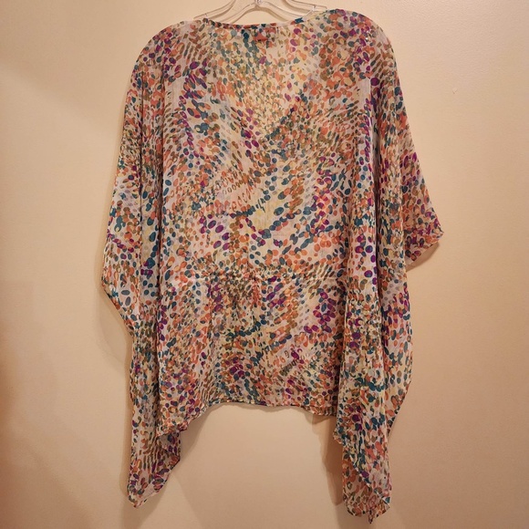 Allen B by Allen Schwartz Sheer Top Tie at Waist / Coverup M - Picture 6 of 6